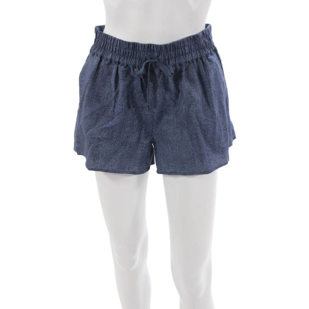 Cami NYC Womens Blue Linen Drawstring Shorts Size XS